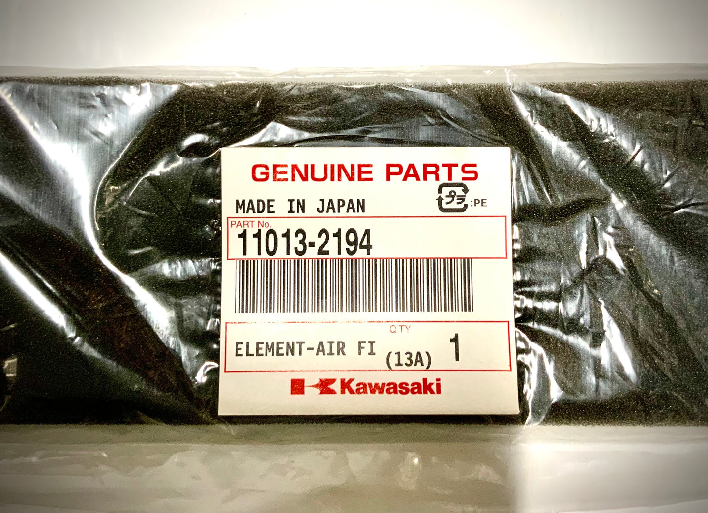 Kawasaki Element Air Filter, 11013-2199