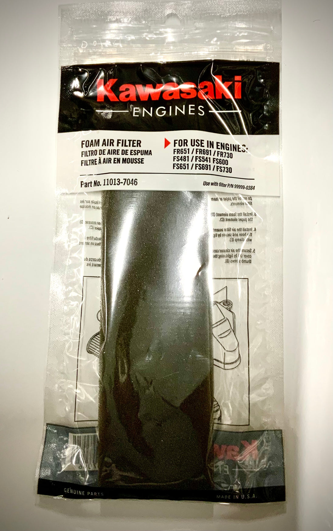 Kawasaki Element Air Filter, 11013-7046