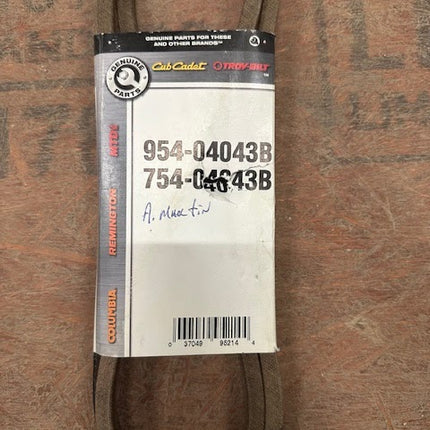 Cub Cadet Hydrostatic Transmission Belt, 954-04043B