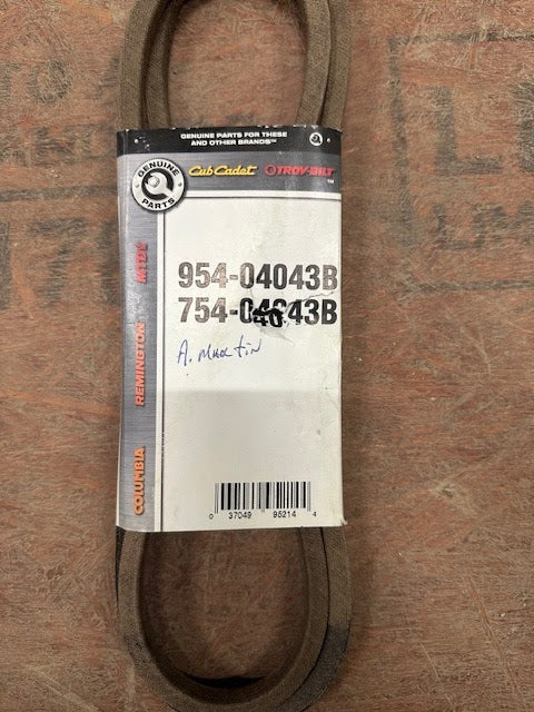 Cub Cadet Hydrostatic Transmission Belt, 954-04043B