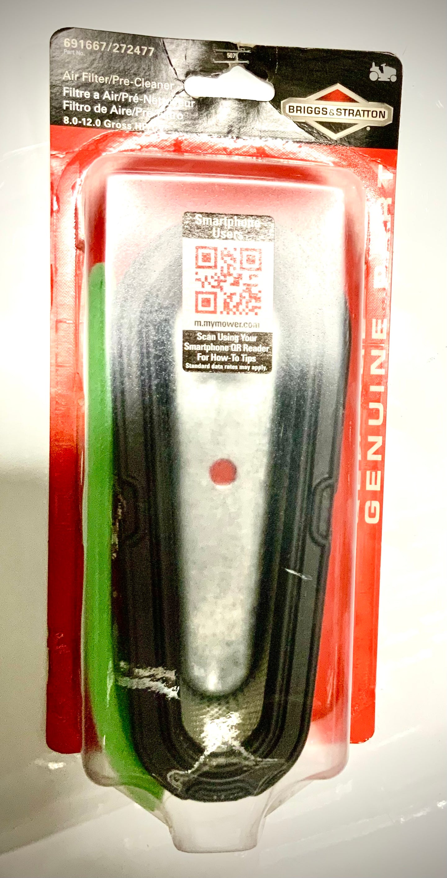 Briggs & Stratton Air Filter, Pre-Cleaner, 691667