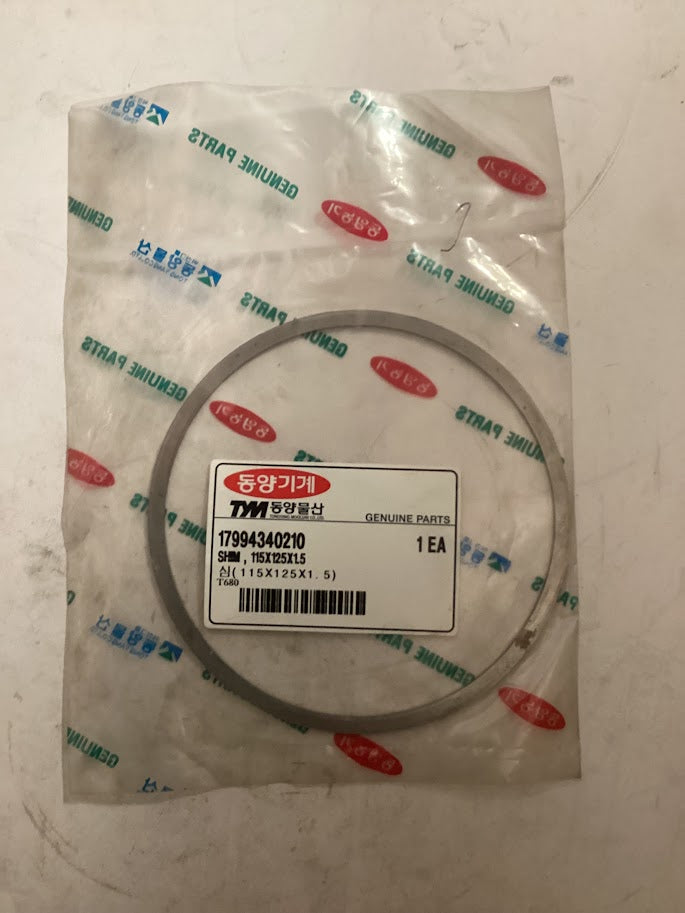 TYM/Mahindra Tractor Shim, 115X125X1.5, 17994340210