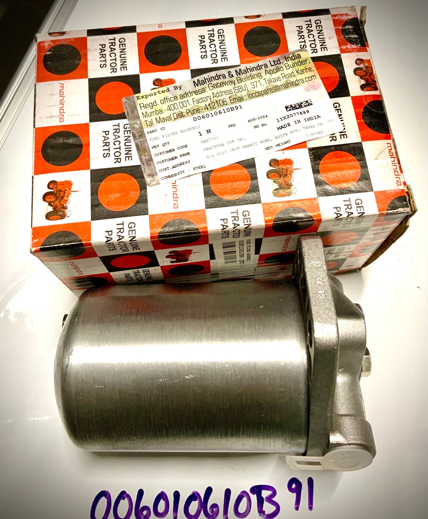 Mahindra Pre-Filter Assembly, 006010610B91