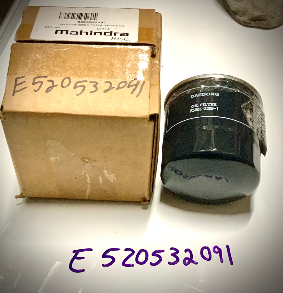 Mahindra Oil Filter, E520532091