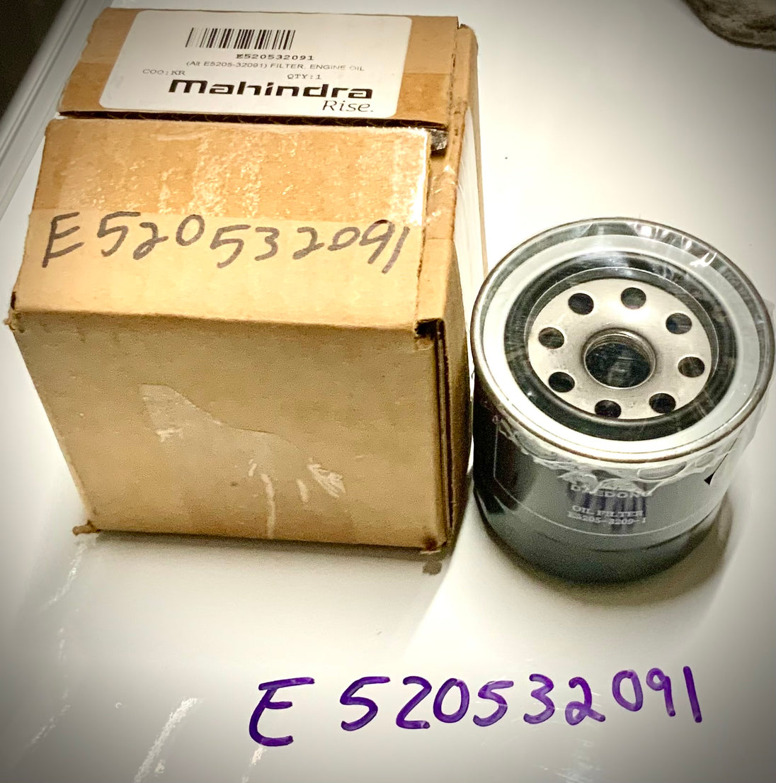 Mahindra Oil Filter, E520532091