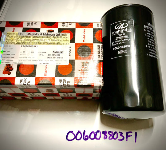 Mahindra Oil Filter, 006008803F1