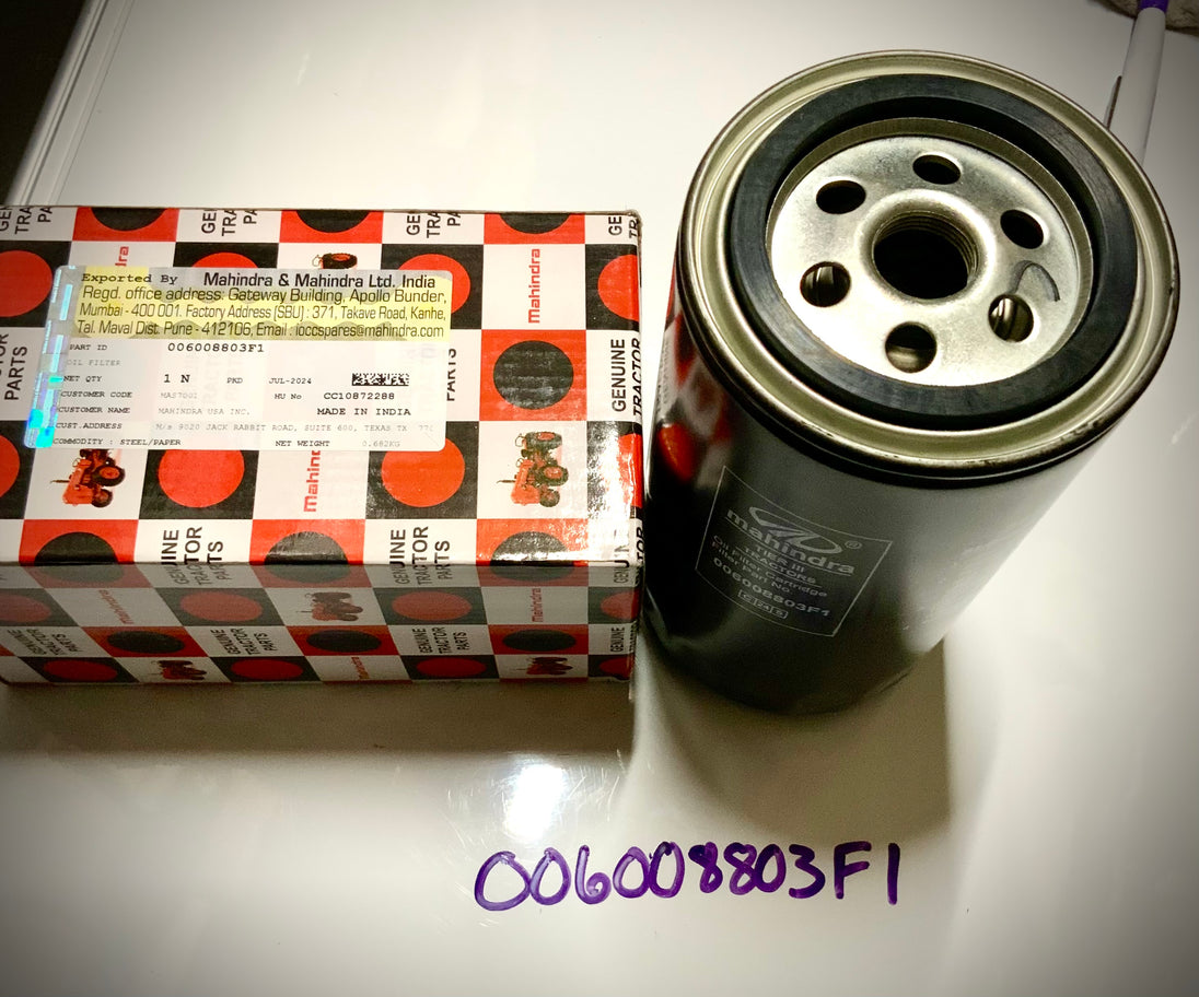 Mahindra Oil Filter, 006008803F1