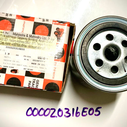 Mahindra Oil Filter, 000020316E05