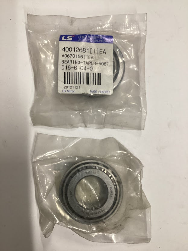 LS Tractor Bearing Taper, Z0670156,