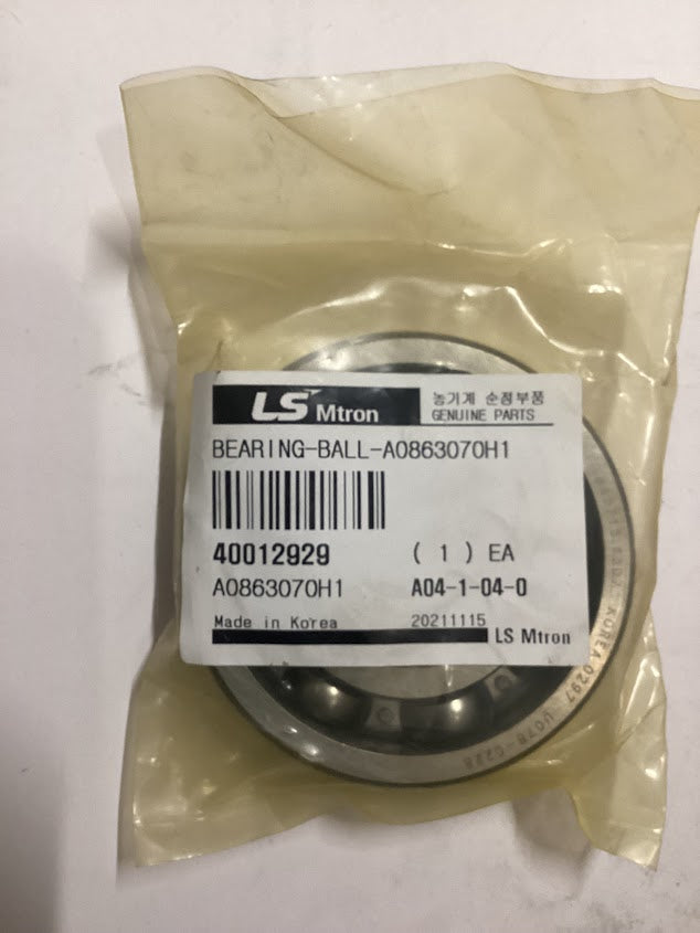 LS Tractor Ball Bearing, A0863070H1, 40012929