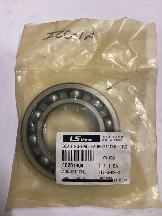 LS Tractor Ball Bearing, A0862110HL, 40261694