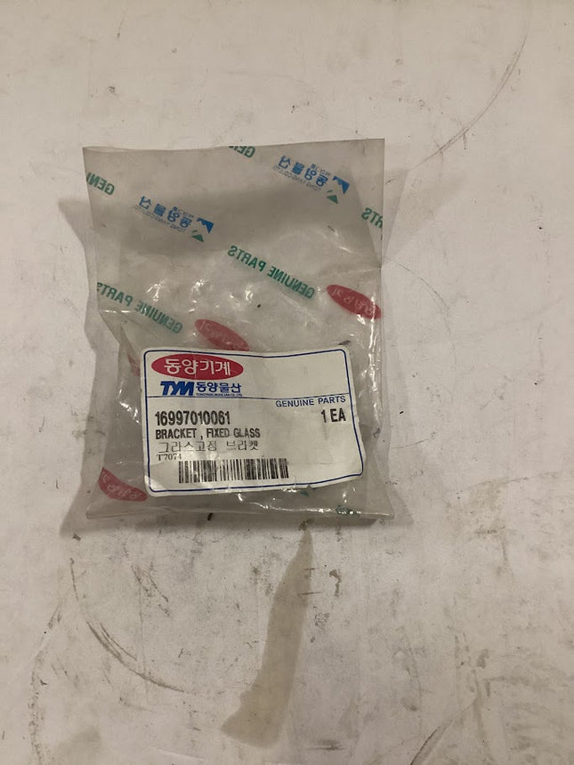 TYM/Mahindra Tractor Bracket Fixed Glass, 16997010061
