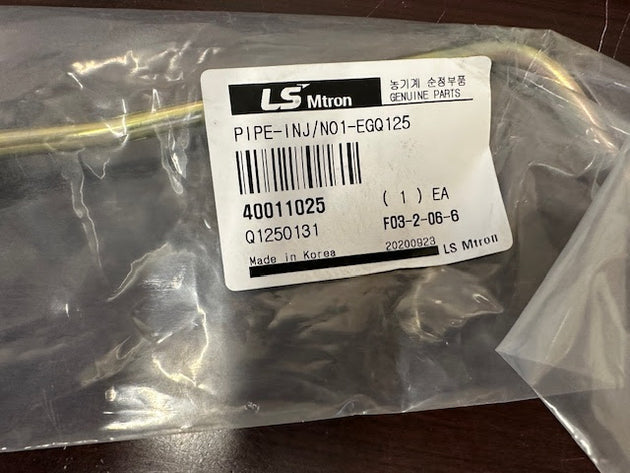 LS Tractor Fuel Pipe Inj/NO1-EGQ125, Q1250131, 40011025
