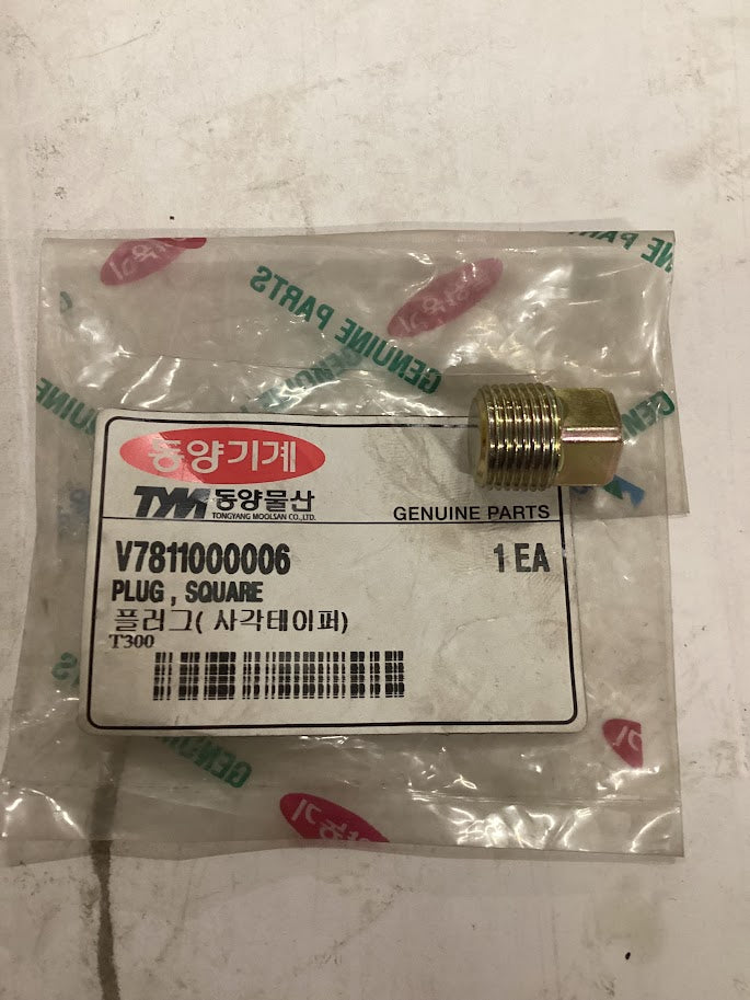 TYM/Mahindra Tractor Plug Square, R3/8, V7811000006