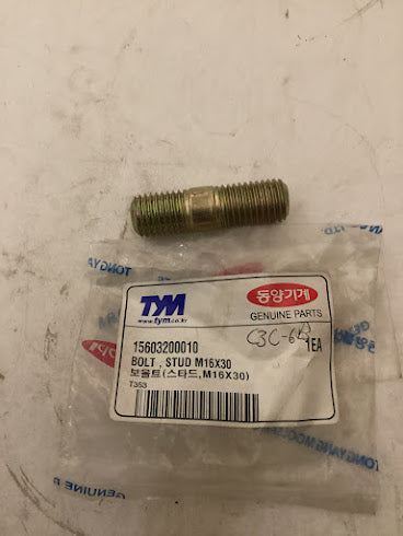 TYM/Mahindra Tractor Bolt Stud M16X30, 15603200010