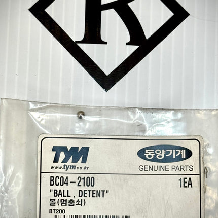 TYM Tractor Ball Detent, BC042100