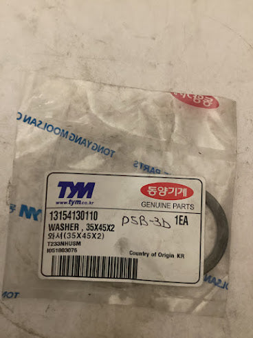 TYM/Mahindra Tractor Washer 35X45X2, 13154130110