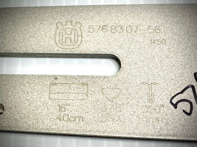 Husqvarna Replacement Bar 16", TLR380-56, 3/8, .050, 576830756