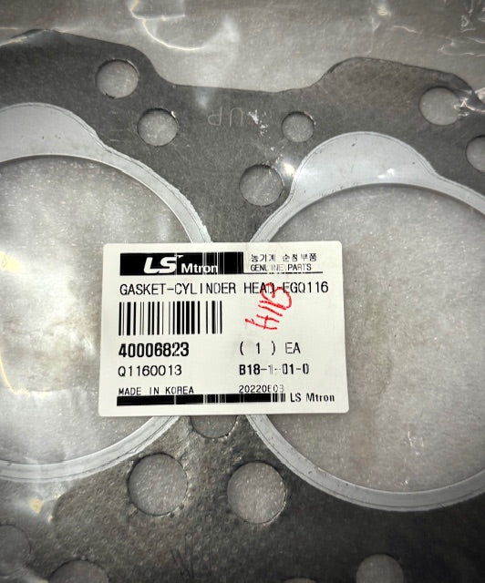 LS Tractor Gasket Cylinder Head, EGQ116, 40006823