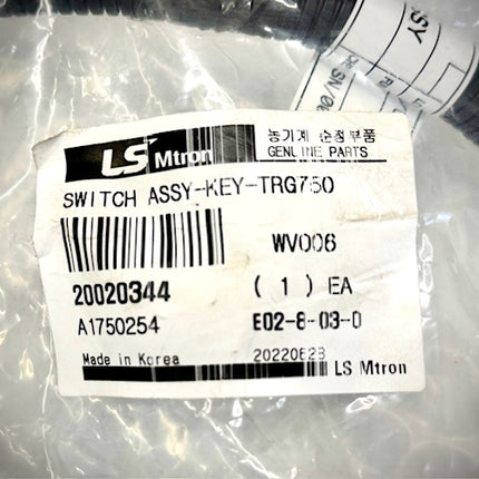 LS Tractor Switch Key Assembly, 20020344