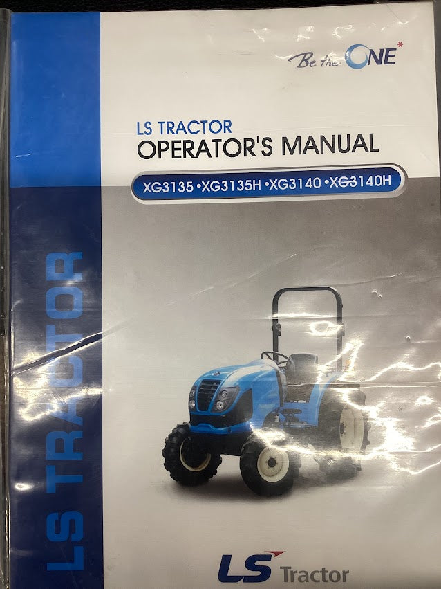 LS Tractor Operator's Manual XG3135, XG3135H, XG3140, XG3140H