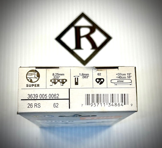 Stihl Chain 16 in. .325 .63 62 Drive Link, 26RS 62, 36390050062