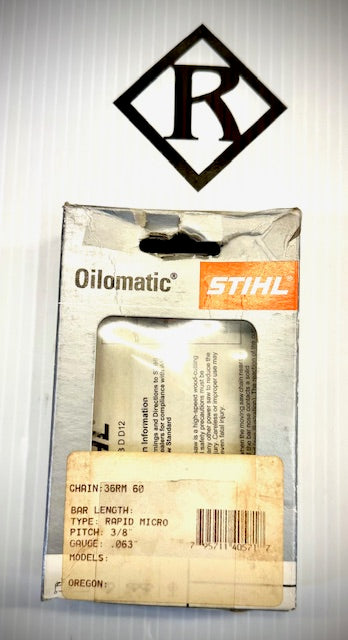 Stihl Chain 16" Semi Chisel 3/8" .063" 60 DL, 36RM 60,