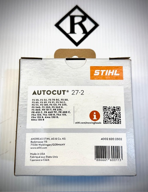 Stihl AutoCut 27-2 Trimmer Head, 40028202302