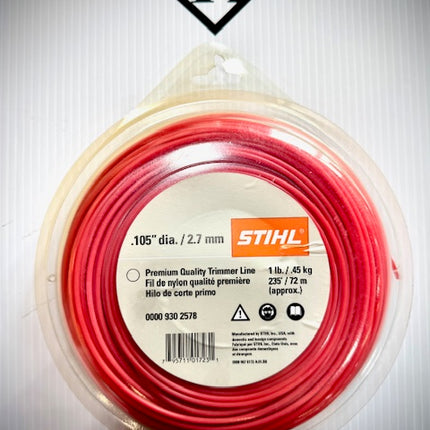 STIHL Trimmer Premium Round Line .105 Diameter / 225', 1 lb, 00009302578