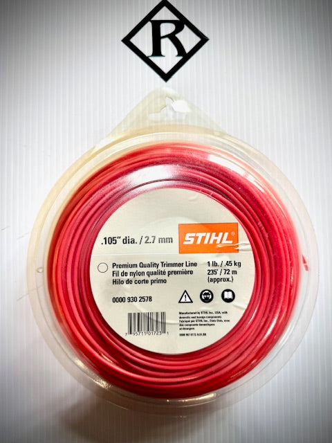 STIHL Trimmer Premium Round Line .105 Diameter / 225', 1 lb, 00009302578