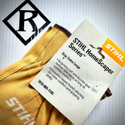 Stihl Homescaper Gloves Tan, Leather, XL, 70108841105