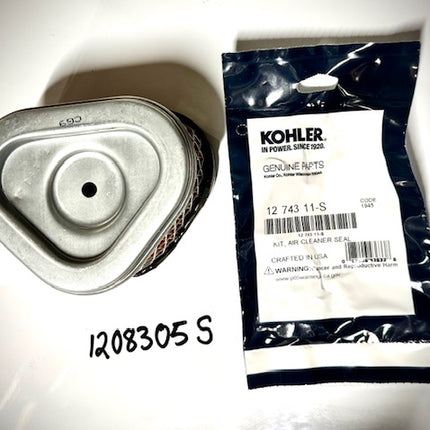 Kohler Air Filter with Seal Kit, 1208305S