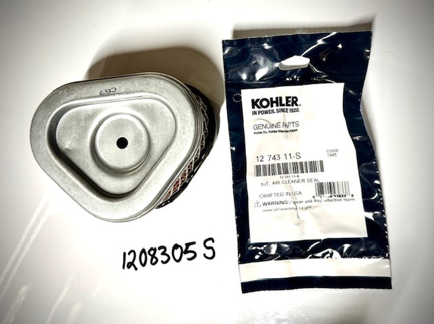 Kohler Air Filter with Seal Kit, 1208305S