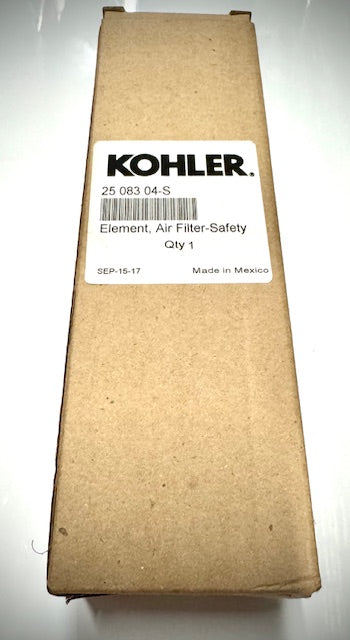 Kohler Element Air Filter, Inner Safety, 2508304S