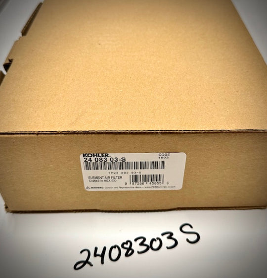 Kohler Air Filter, 2408303S
