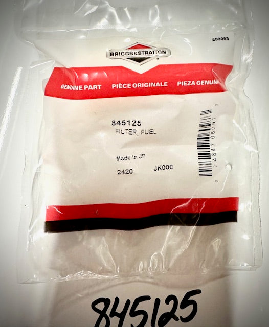 Briggs & Stratton Fuel Filter, 845125