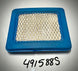 Briggs & Stratton Filter A/C Cartridge, 491588S