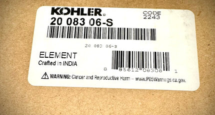 Kohler Air Cleaner Element, Air Filter, 2008306S