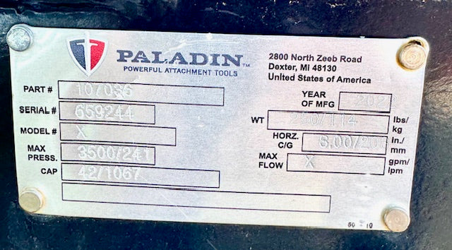 Rental Paladin 42" Brush Grapple, 659244