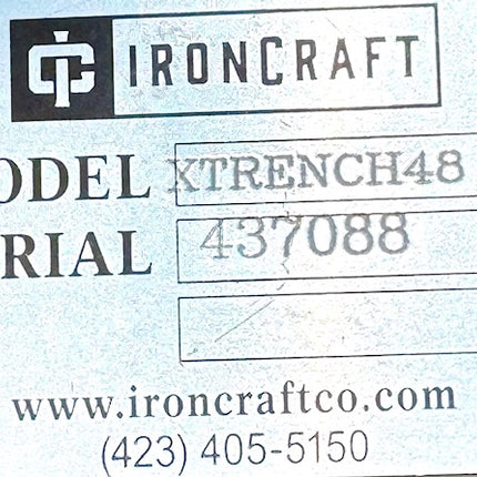 Rental Trencher with 8" x 48" Dirt Chain, XTrench48, 306405