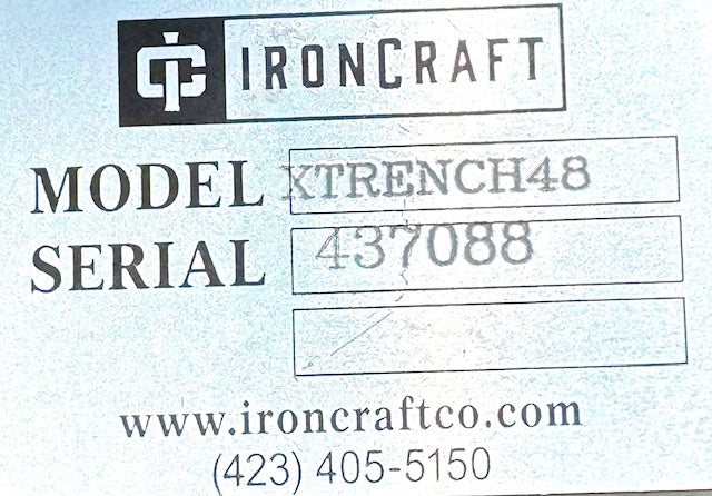 Rental Trencher with 8" x 48" Dirt Chain, XTrench48, 306405
