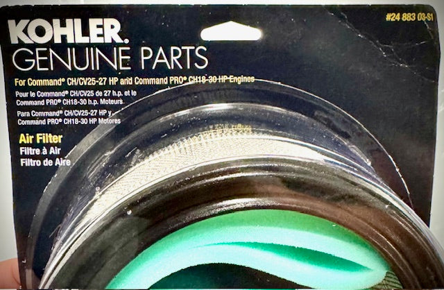 Kohler Air Filter Pre-Cleaner Kit, 24 883 03-S1