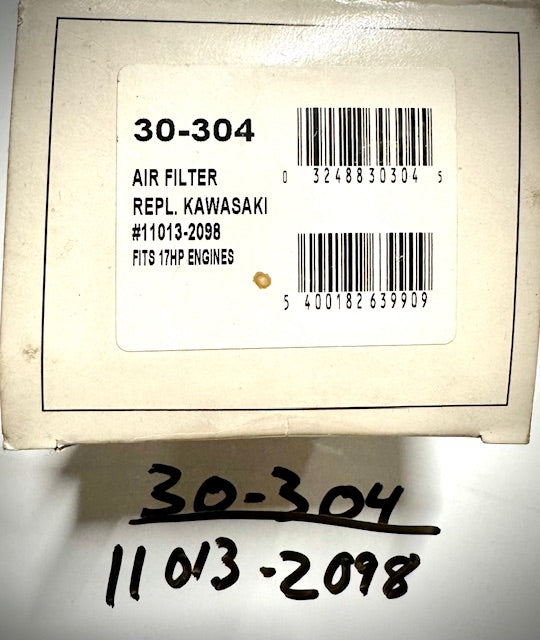 Kawasaki Replacement Air Filter 30-304, 11013-2098