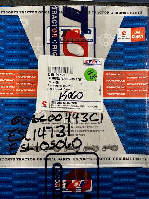 Farmtrac Roller Bearing, Front Axle and Steering, ESL14731