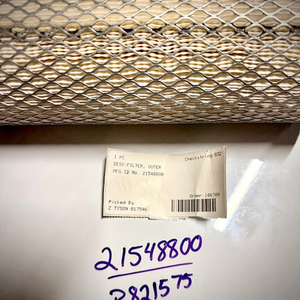 Gravely / Ariens Outer Air Filter, 21548800