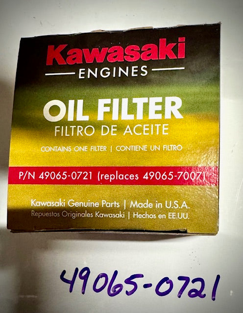 Kawasaki Oil Filter, 49065-0721