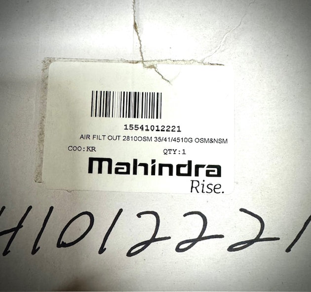 Mahindra Air Cleaner Filter Element, 15541012221