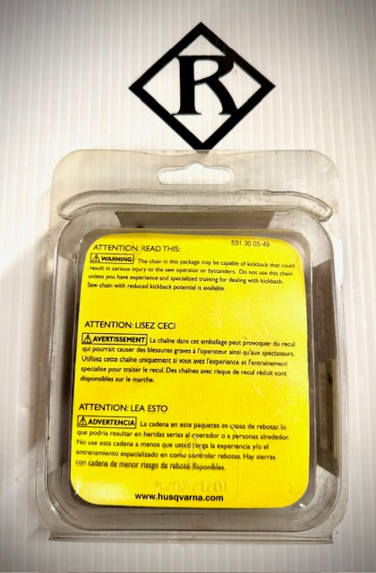 Husqvarna 18" Replacement Chain, H48-68 3/8" .058", 531301144