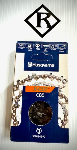Husqvarna 20" Replacement Chain, C85 3/8 .058 72DL, 581626972