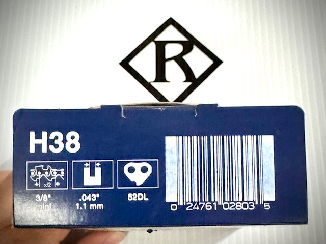 Husqvarna 14" Replacement Chain, H38-52 3/8 .043 VMI, 591105052